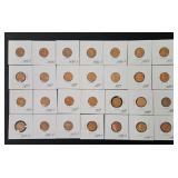 (28) 1936S-1939S UNC  Lincoln Cents
