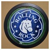 27" Dia Rolling Rock Beer Sign