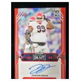 Jordan Davis 2022 Leaf Draft Rookie Autograph