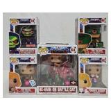 (5) Funko Pop Masters of the Universe Figures