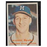 1957T #90 Warren Spahn Baseball Card