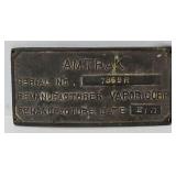 Railroad - AMTRAK Brass Nomenclature Plaque