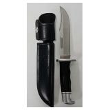 Buck #119 Hunting Knife w/Leather Sheath