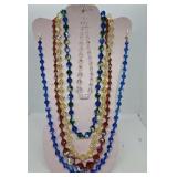 (5) Vintage Australian Crystal Necklaces