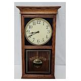 Battery Operated Oak Regulator Wall Clock