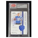 Peyton Manning 2002 Score QBC Materials Jersey Car