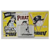 (3) Pittsburgh Pirates Yearbooks & Signed Photo