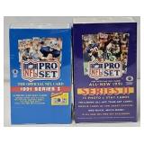 2 Factory Sealed Boxes NFL Pro Set Football Cards