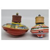 (2) Vintage Fuchs? W. Germany Spinning Tops