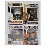 (4) Funko Pop Star Wars Figures (MIB)