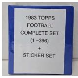 1983 Topps Football Complete Set (1 ï¿½ 396)