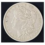 1891O Morgan Silver Dollar