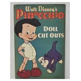 1939 Walt Disney Pinocchio Doll Punch-Out Book