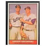 1961T #207 Koufax/Podres Baseball Card