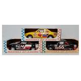 (3) c1993 American Plastics 15" Stock Cars (MIB)