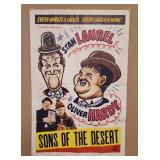 c1950ï¿½s Laurel and Hardy 1 Sheet Movie Poster