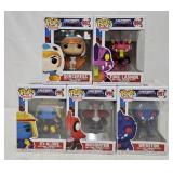(5) Funko Pop Masters of the Universe Figures