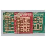 (3) Carded c1960 Ulrich "Mini-Men" Model Kits