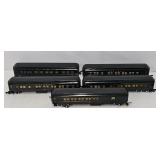 (5) American Flyer S Gauge Coach Cars - To Include