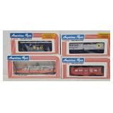 (4) American Flyer S Gauge Train Cars New in Box