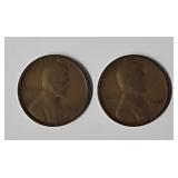 1922 Weak D & 1924D Lincoln Cents