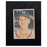1957T #90 Warren Spahn Baseball Card
