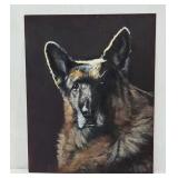 Dog painting, in style of Georges Rodrigue