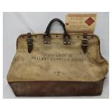 Vintage Railroad Railway Express Mail Bay & Tag