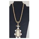 Designer Sterling Silver & Pearl Necklace