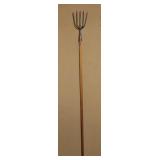 Antique 55"L Wrought Iron Trident Fish/Eel Gig