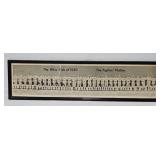 Orig 1950 Phillies "Whiz Kids" 36"L Team Photo