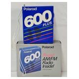 c1989 Polaroid 600 Plus Film Transistor Radio