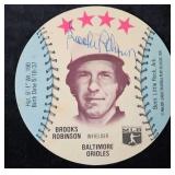 1976 Brooks Robinson  Autographed Baseball Disc