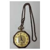 Gruen 14KT Gold Verithin 17J Pocket Watch