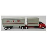 SSS Japan Tin Litho Friction Truck & Trailer Toy