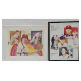 Steve Carlton Autographed HOF Yearbook & Print