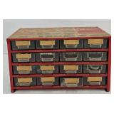 Multi-Draw Cabinet of Plastic Radio Knobs & Stems