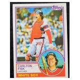 1983T Carlton Fisk  Autographed Baseball Card