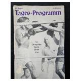 1936 Olympic Games Program - German Printing
