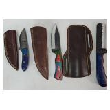 (3) Fixed Blade Hunting Knives
