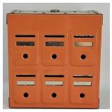 Vintage Metal Cashbox Coin Bank w/Key