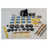 Lot of Asst Line Control Airplane Parts & Access.