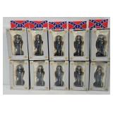 (10) Die Cat CSA Cavalryman Toy Soldiers (MIB