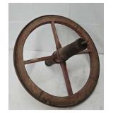 Antique 19" Dia. Wheelbarrow Wheel