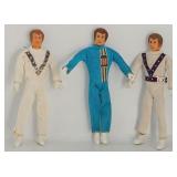 (3) 1970ï¿½s Ideal Evil Knievel Figures