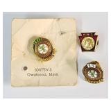 (3) Vintage Railroad Lapel Pins