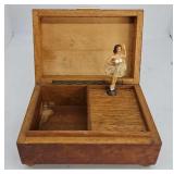Vintage Swiss Ballerina Musical Jewelry Box