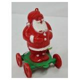 1950ï¿½s Rosbro Santa Christmas Pull Toy