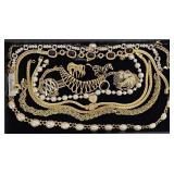 Jewelry Collection: (9) Necklaces & (4) Pins