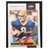 1996S Marvin Harrison Autographed Football R/C